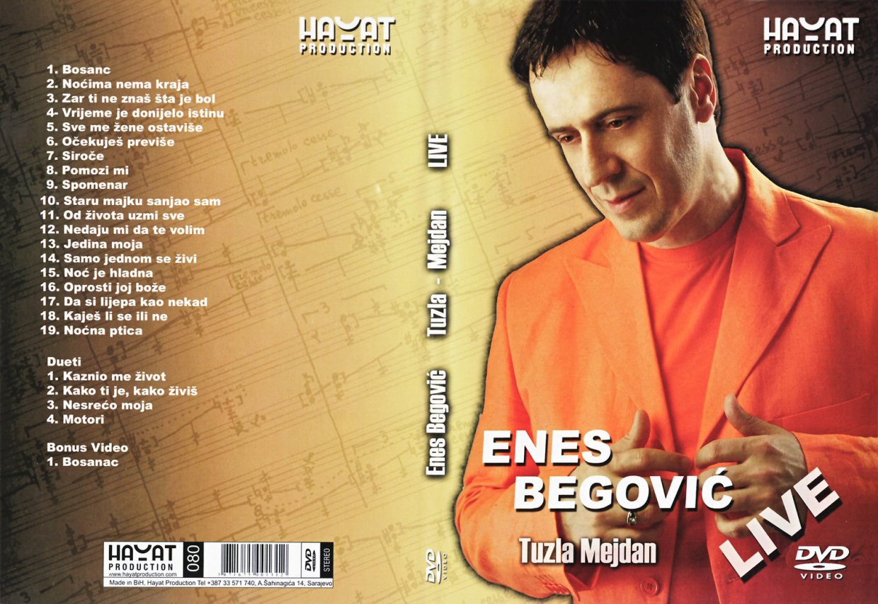 Click to view full size image -  DVD Cover - E - enes_begovic_tuzla_2007_dvd - enes_begovic_tuzla_2007_dvd.jpg