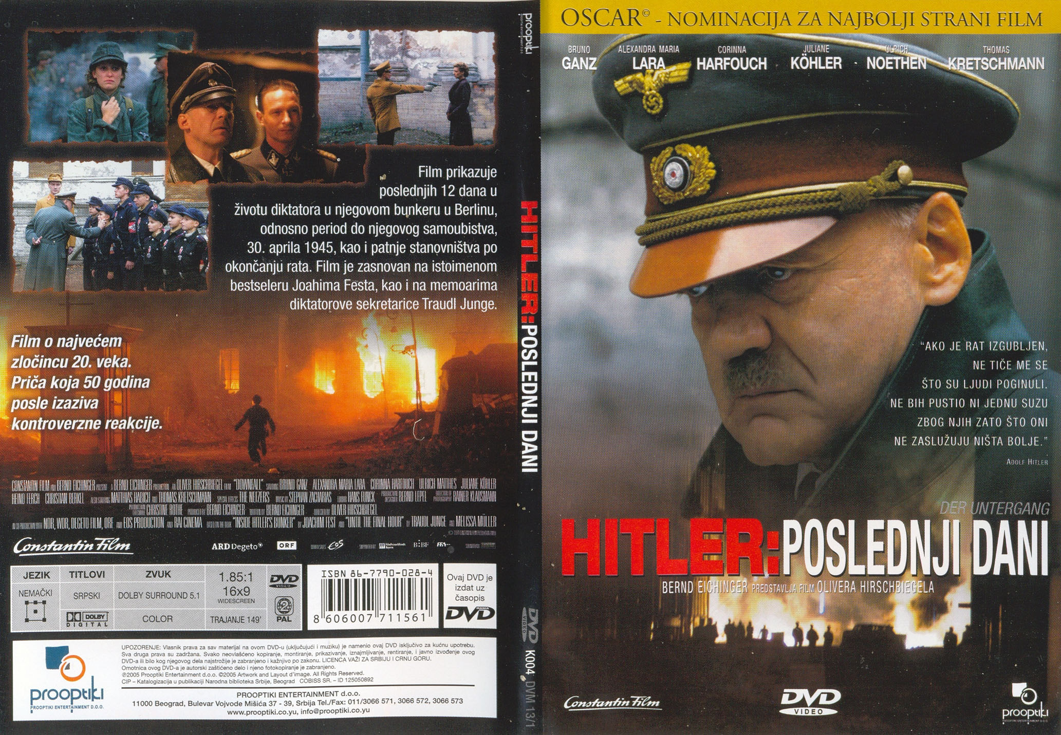 Click to view full size image -  DVD Cover - H - Hitler_poslednji_dani_-_prednja_zadnja - Hitler_poslednji_dani_-_prednja_zadnja.jpg