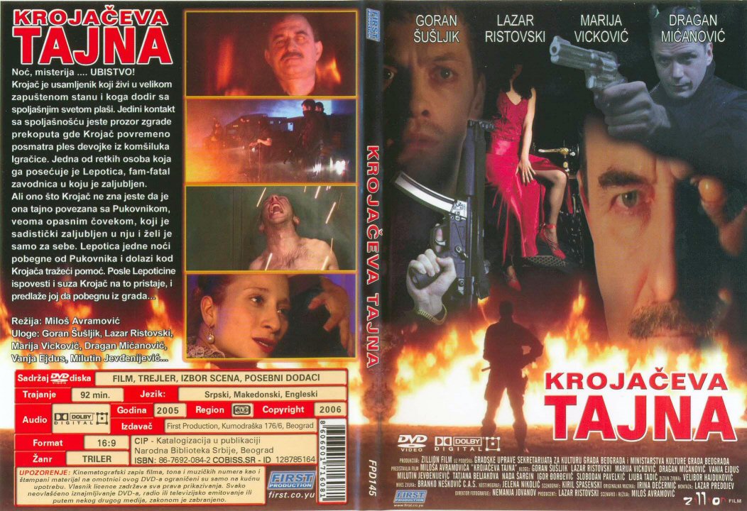 Click to view full size image -  DVD Cover - K - Krojaceva_tajna_-_prednja_zadnja - Krojaceva_tajna_-_prednja_zadnja.jpg