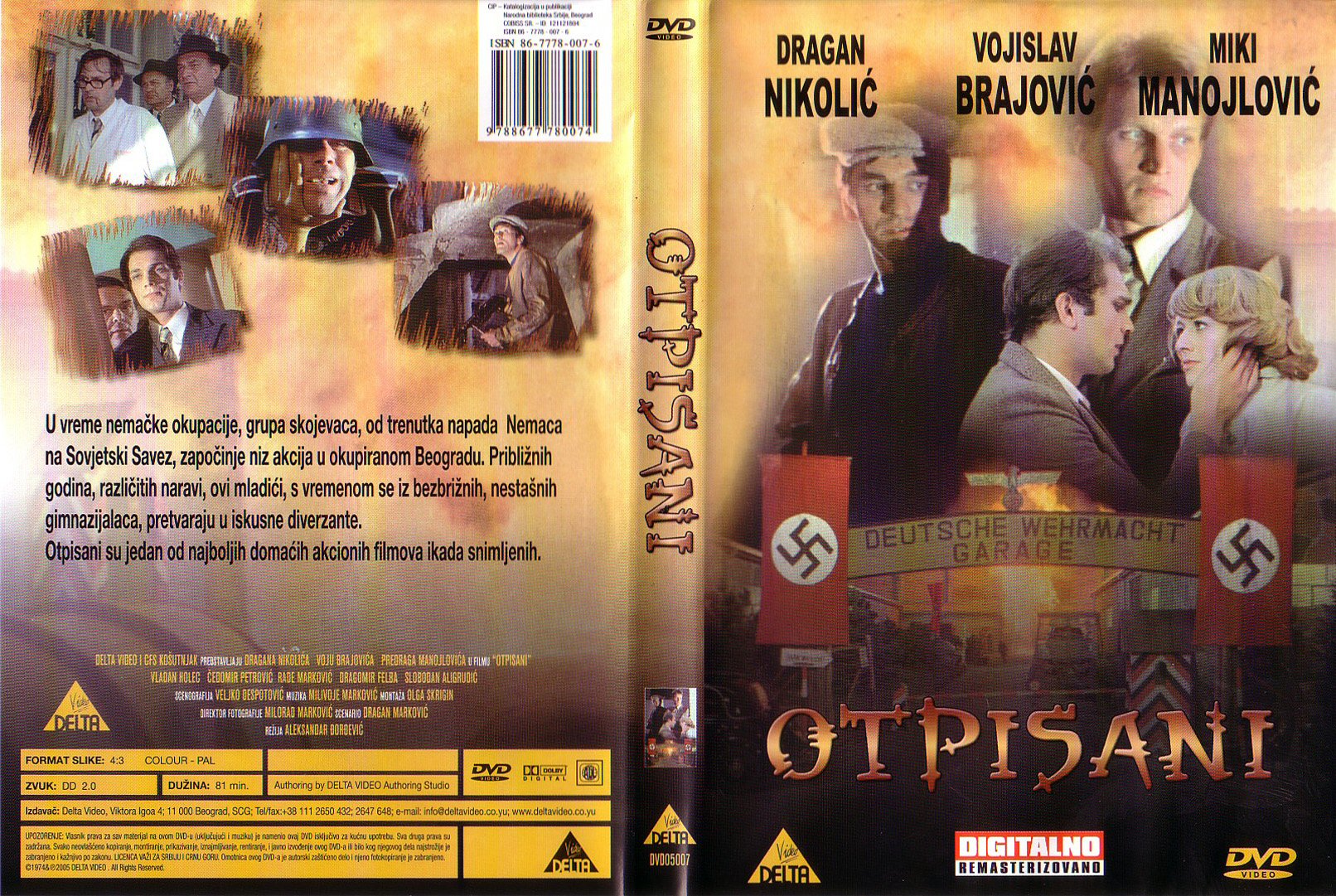 Click to view full size image -  DVD Cover - O - otpisani_dvd - otpisani_dvd.jpg