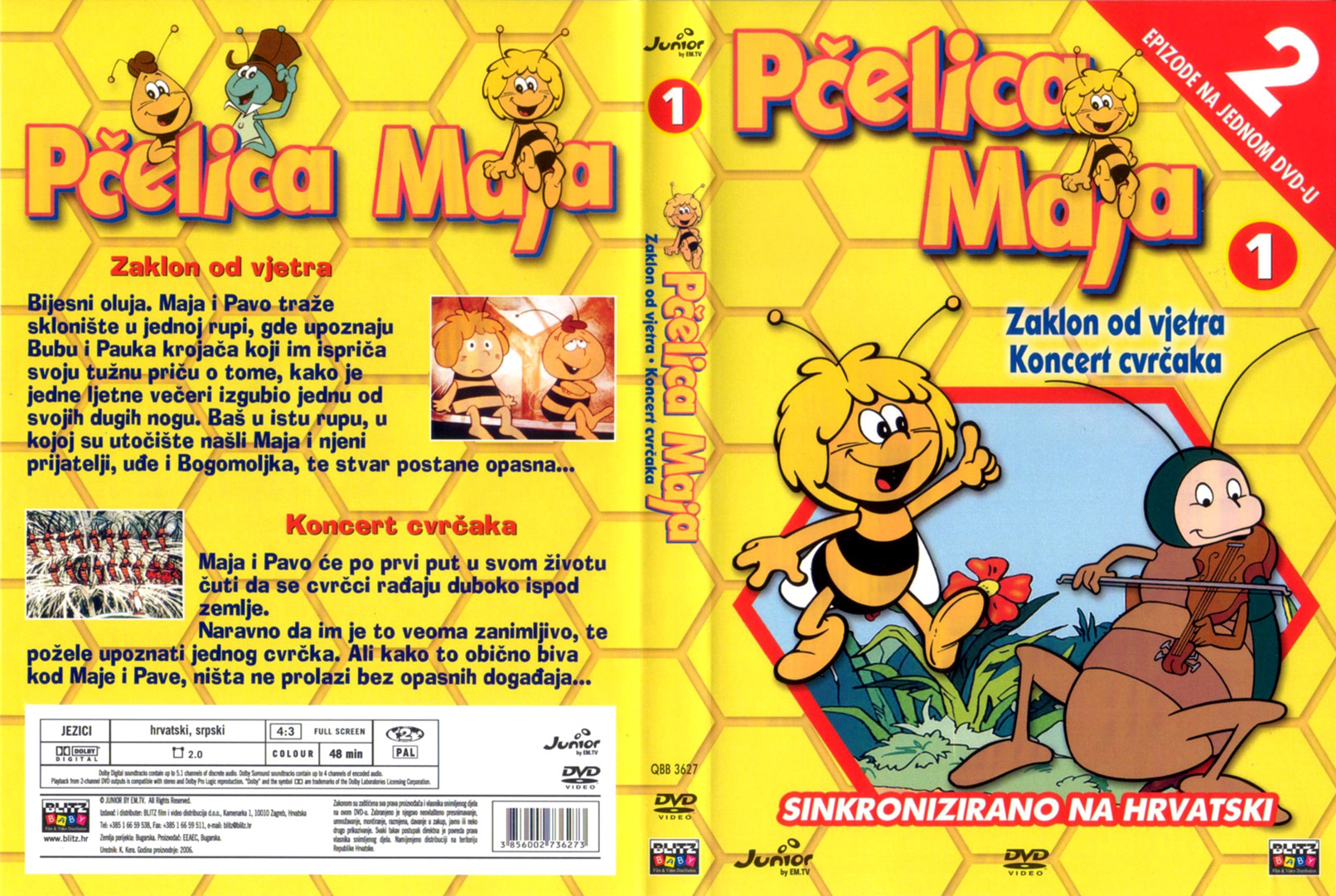 Click to view full size image -  DVD Cover - P - pcelica_maja_1_dvd - pcelica_maja_1_dvd.jpg