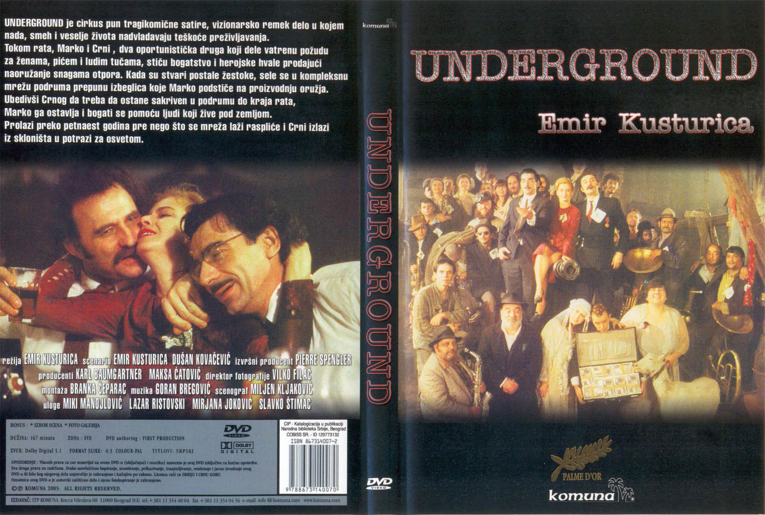 Click to view full size image -  DVD Cover - U - Underground_-_prednja_zadnja - Underground_-_prednja_zadnja.jpg