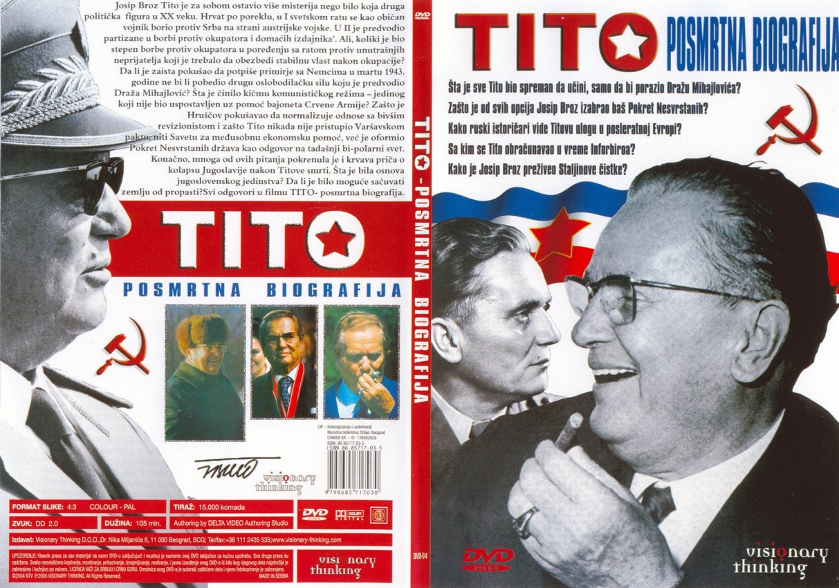 Click to view full size image -  DVD Cover - T - Tito_posmrtna_biografija_-_prednja_zadnja - Tito_posmrtna_biografija_-_prednja_zadnja.jpg