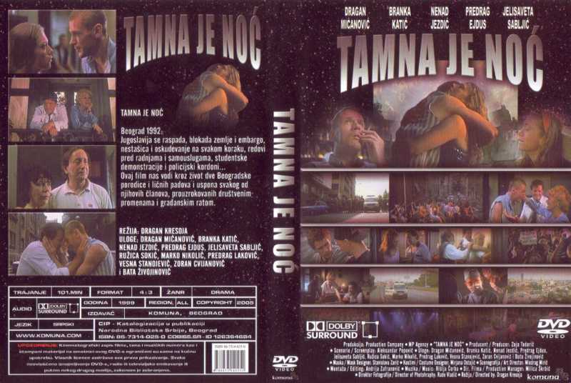 Click to view full size image -  DVD Cover - T - tamna_je_noc_dvd - tamna_je_noc_dvd.jpg