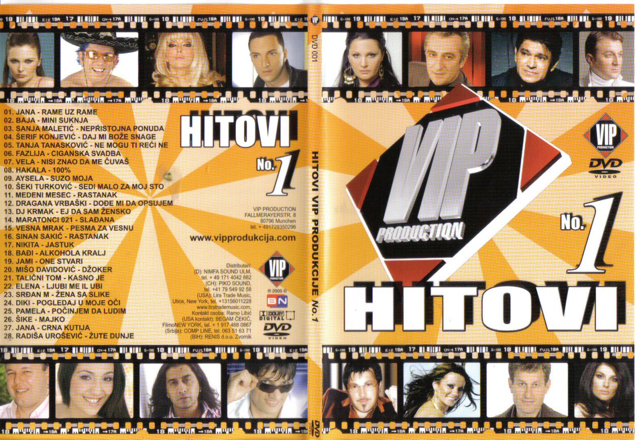 Click to view full size image -  DVD Cover - V - DVD - VIP HITOVI 1 - DVD - VIP HITOVI 1.jpg