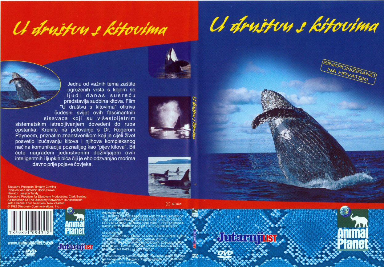 Click to view full size image -  DVD Cover - U - DVD - U DRUSTVU SA KITOVIMA  - DVD - U DRUSTVU SA KITOVIMA .jpg