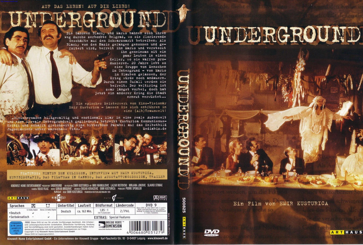 Click to view full size image -  DVD Cover - U - DVD - UNDERGROUND - ENG - DVD - UNDERGROUND - ENG.jpg