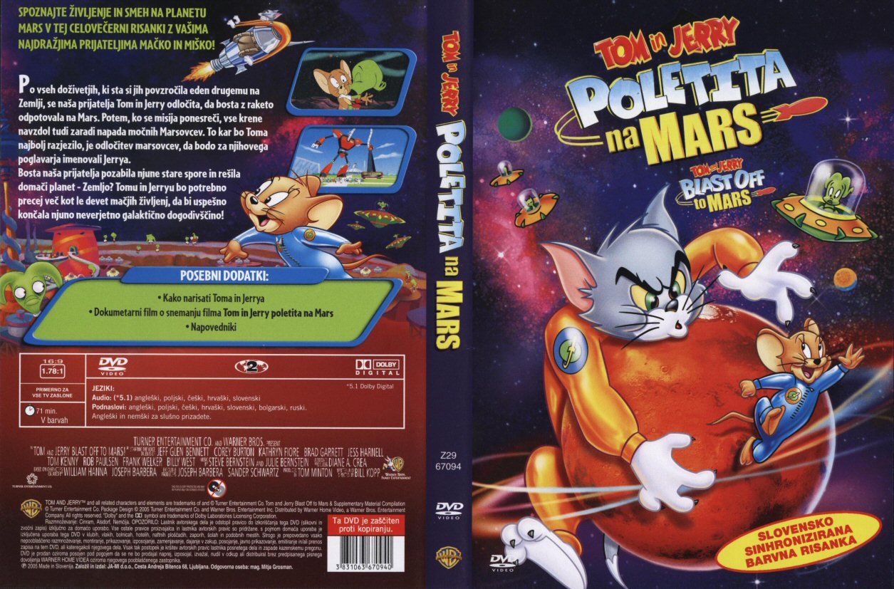 Click to view full size image -  DVD Cover - T - DVD - TOM I JERRY - BLAST OFF TO MARS - DVD - TOM I JERRY - BLAST OFF TO MARS.jpg