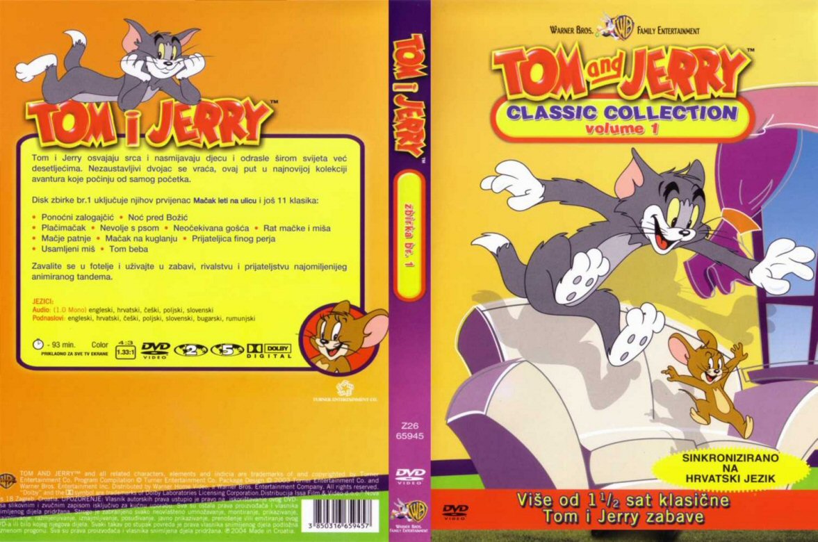 Click to view full size image -  DVD Cover - T - DVD - TOM I JERRY 1 CRO - DVD - TOM I JERRY 1 CRO.jpg