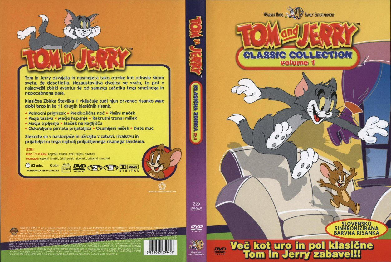 Click to view full size image -  DVD Cover - T - DVD - TOM I JERRY 1 SLO - DVD - TOM I JERRY 1 SLO.jpg