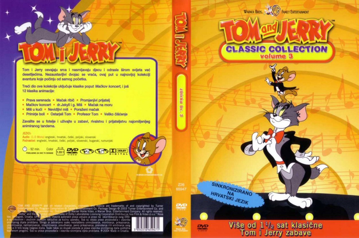 Click to view full size image -  DVD Cover - T - DVD - TOM I JERRY 3 CRO - DVD - TOM I JERRY 3 CRO.jpg