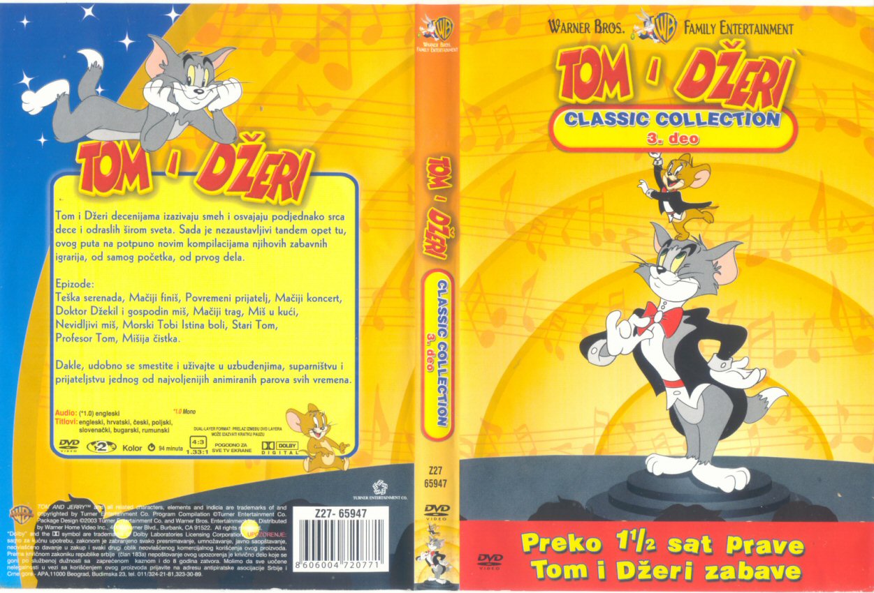 Click to view full size image -  DVD Cover - T - DVD - TOM I JERRY 3 SR - DVD - TOM I JERRY 3 SR.jpg