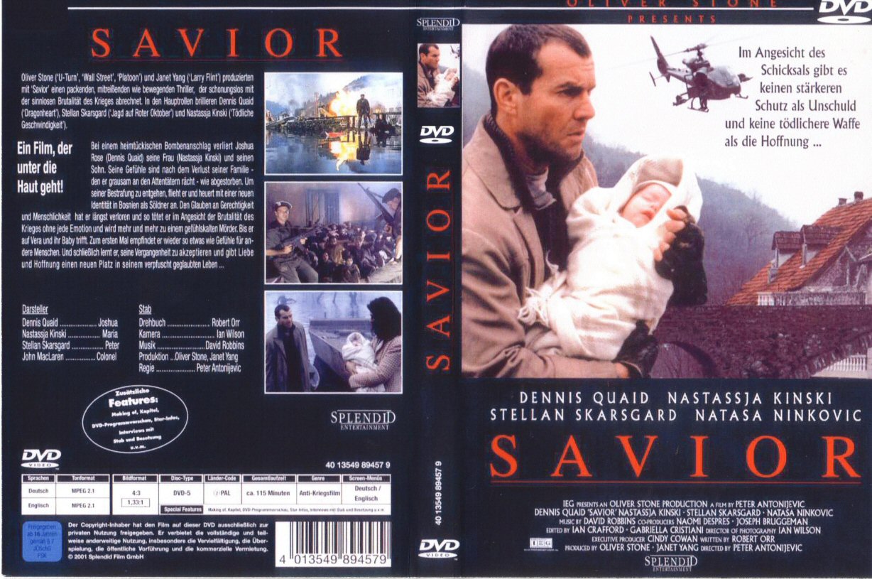 Click to view full size image -  DVD Cover - S - DVD - SAVIOR - DVD - SAVIOR.JPG