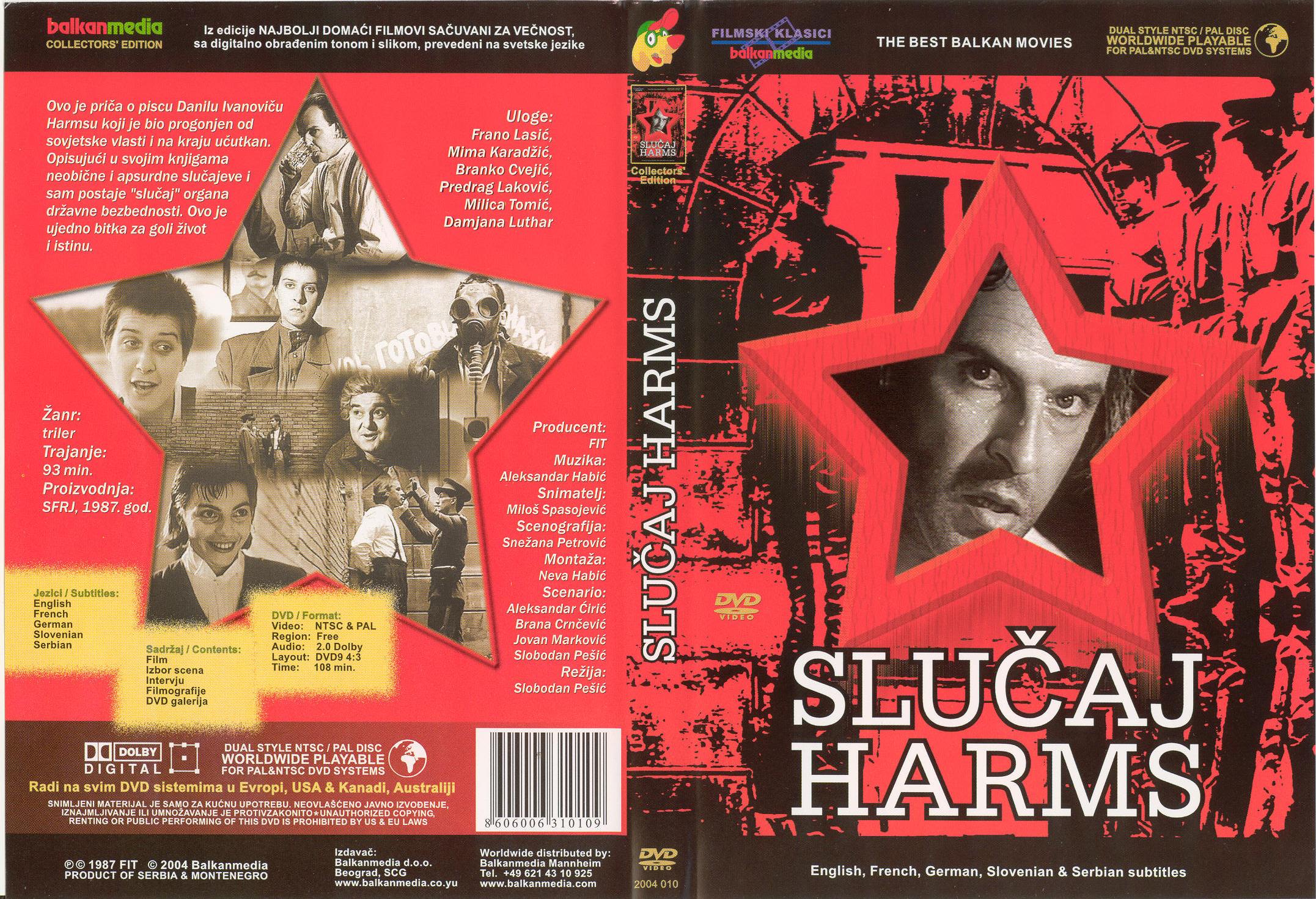 Click to view full size image -  DVD Cover - S - DVD - SLUCAJ HARMS - DVD - SLUCAJ HARMS.jpg