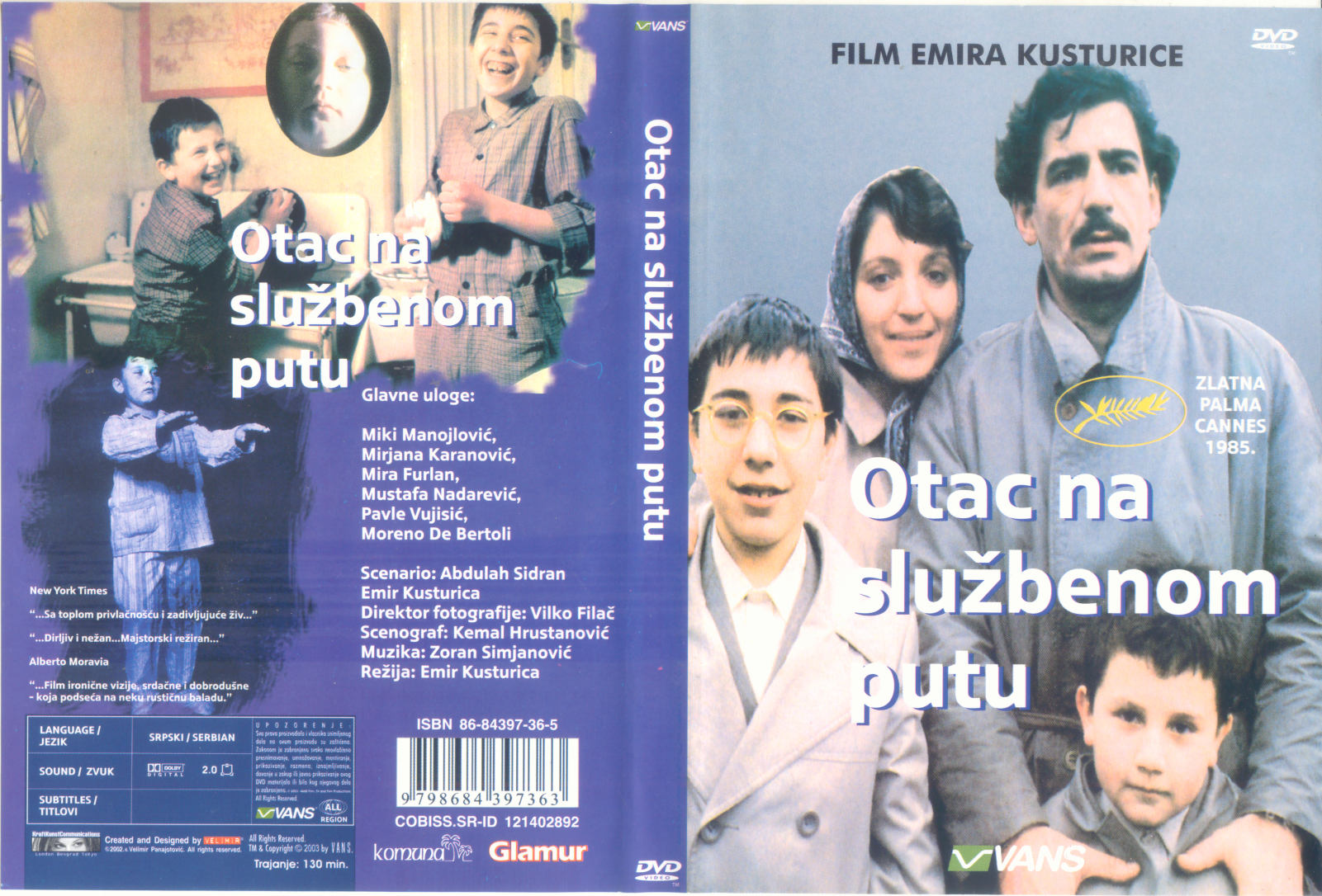 Click to view full size image -  DVD Cover - O - DVD - OTAC NA SLUZBENOM PUTOVANJU - DVD - OTAC NA SLUZBENOM PUTOVANJU.jpg