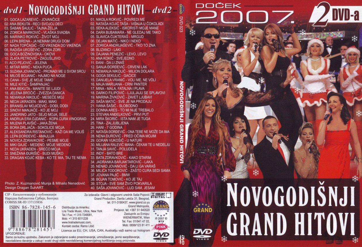 Click to view full size image -  DVD Cover - N - DVD - NOVOGODISNJI GRAND HITOVI  2007  - DVD - NOVOGODISNJI GRAND HITOVI  2007 .jpg