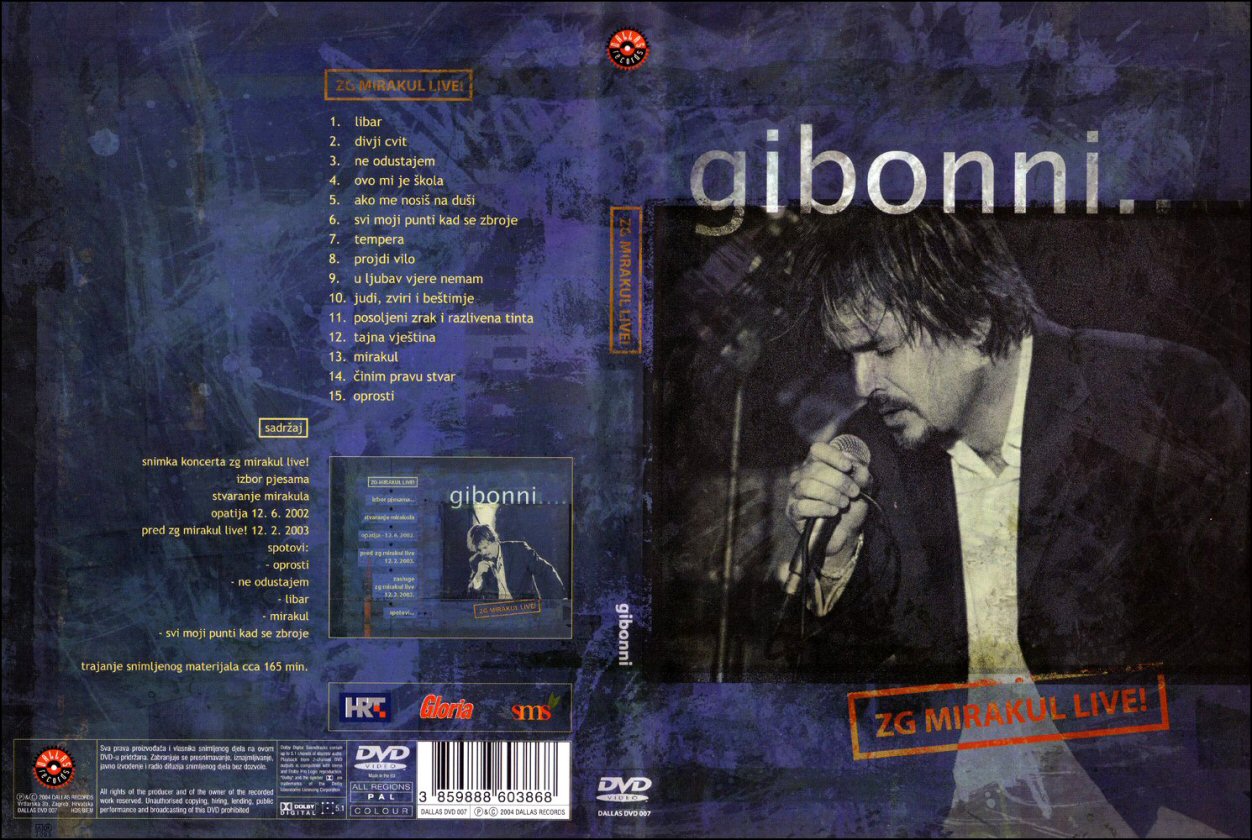 Click to view full size image -  DVD Cover - G - DVD - GIBONNI - MIRAKUL LIVE - DVD - GIBONNI - MIRAKUL LIVE.jpg