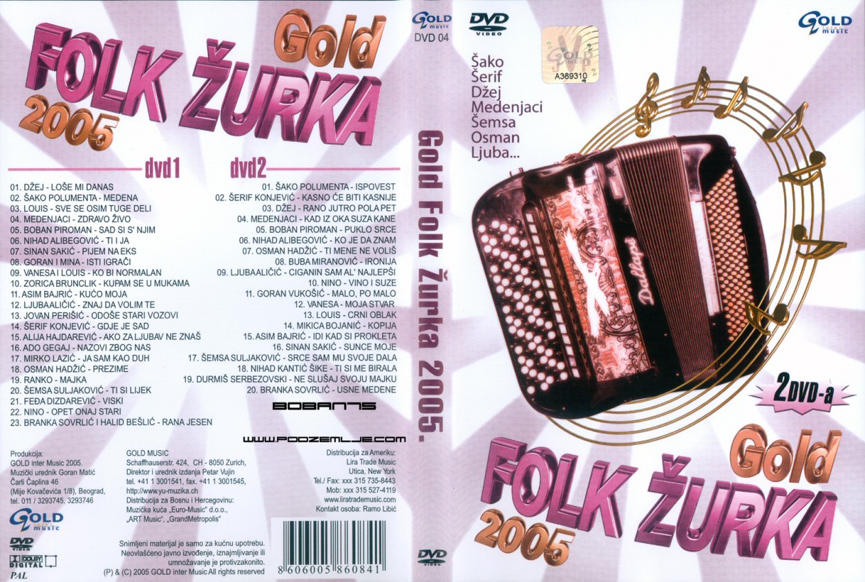 Click to view full size image -  DVD Cover - G - DVD - GOLD FOLK ZURKA 2005 - DVD - GOLD FOLK ZURKA 2005.jpg