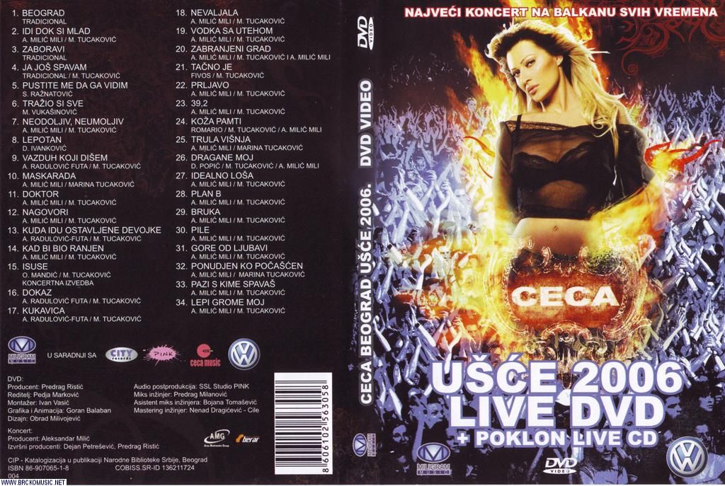 Click to view full size image -  DVD Cover - C - Ceca - Usce 2006 cover - Ceca - Usce 2006 cover.jpg