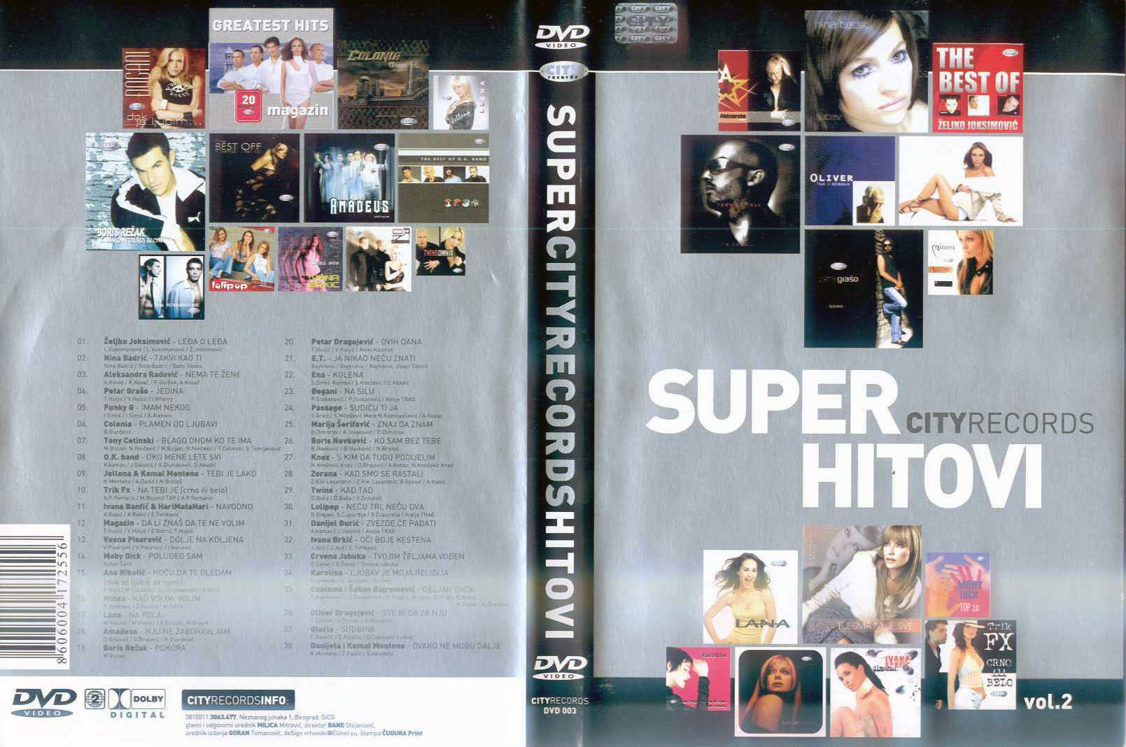Click to view full size image -  DVD Cover - C - City_records-super_hitovi_-_prednja_zadnja - City_records-super_hitovi_-_prednja_zadnja.jpg