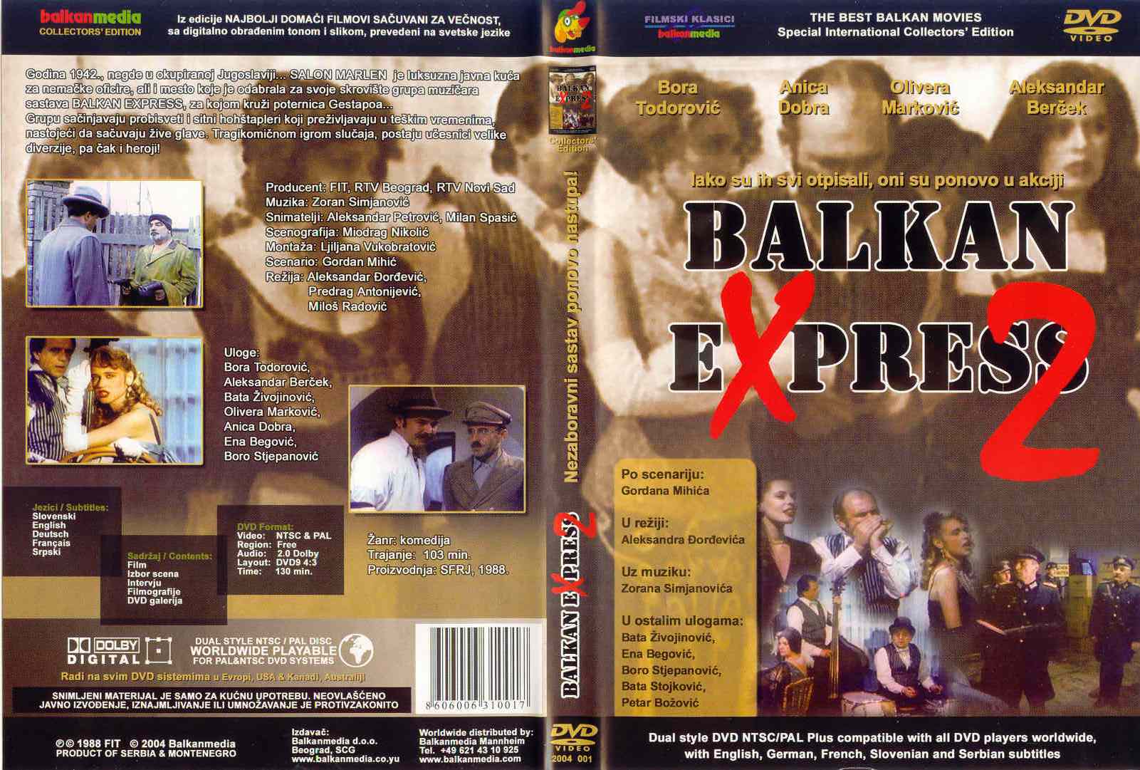 Click to view full size image -  DVD Cover - B - DVD - BALKAN EXPRESS 2 - DVD - BALKAN EXPRESS 2.jpg