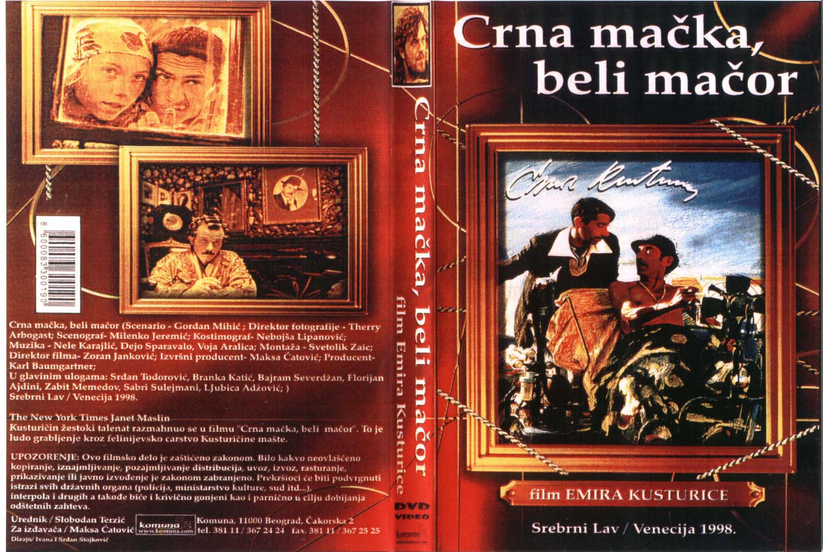 Click to view full size image -  DVD Cover - C - crna_macka_beli_macor_dvd - crna_macka_beli_macor_dvd.jpg