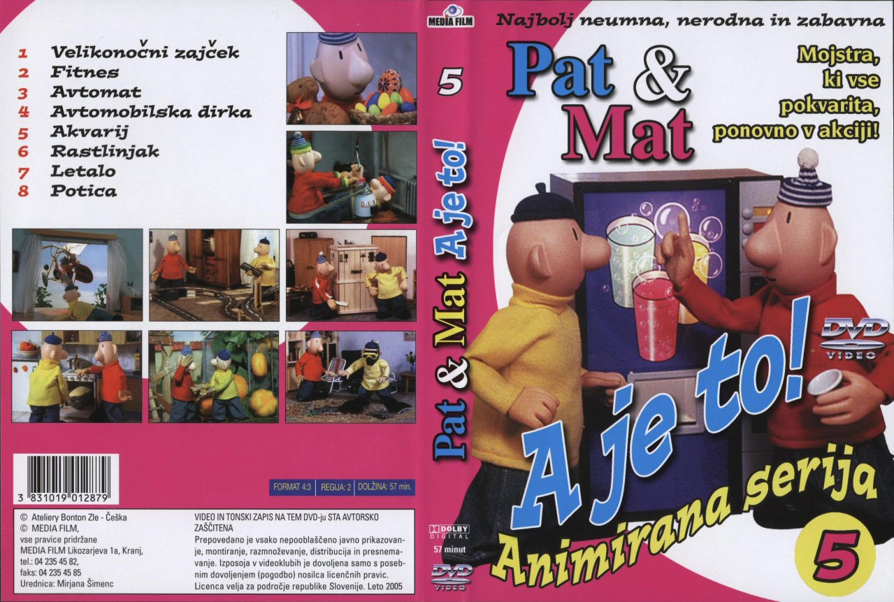 Click to view full size image -  DVD Cover - A - DVD - A JE TO 5 SLO - DVD - A JE TO 5 SLO.jpg