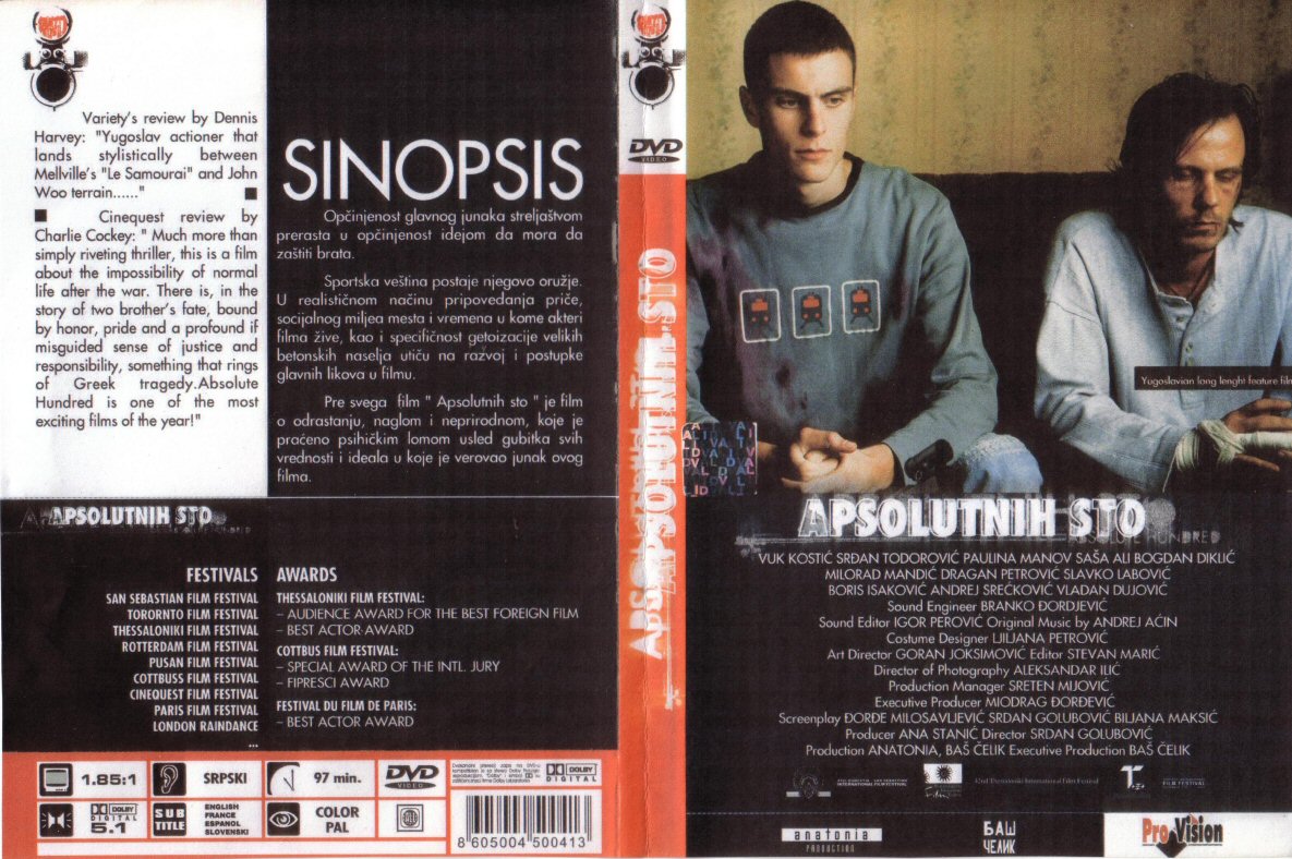 Click to view full size image -  DVD Cover - A - DVD - APSOLUTNIH  STO - DVD - APSOLUTNIH  STO.JPG