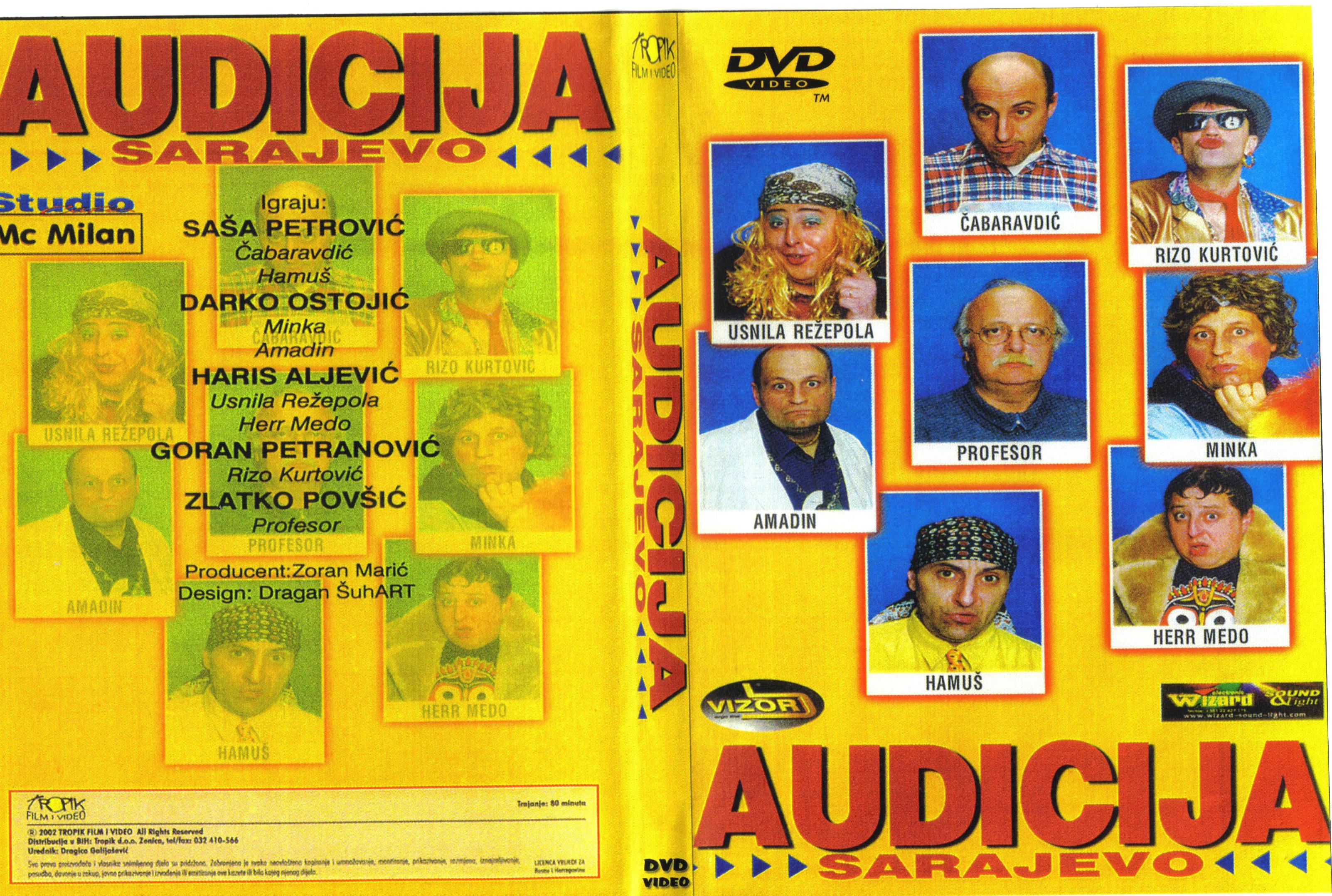 Click to view full size image -  DVD Cover - A - DVD - AUDICIJA SARAJEVO - DVD - AUDICIJA SARAJEVO.JPG