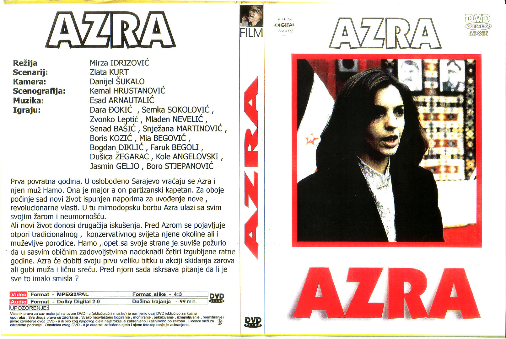 Click to view full size image -  DVD Cover - A - azra_dvd - azra_dvd.jpg