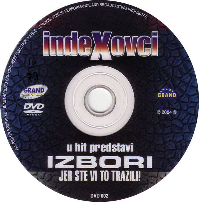 Click to view full size image -  DVD Cover - I - INDEXOVCI- IZBORI JER STE TO TRAZILI - CD - INDEXOVCI- IZBORI JER STE TO TRAZILI - CD.JPG