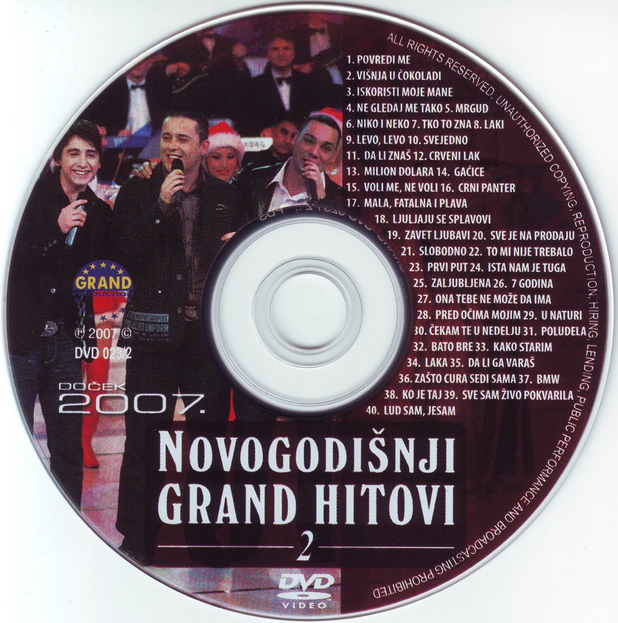 Click to view full size image -  DVD Cover - N - DVD - NOVOGODISNJI GRAND HITOVI  2007  - CD 2 - DVD - NOVOGODISNJI GRAND HITOVI  2007  - CD 2.jpg