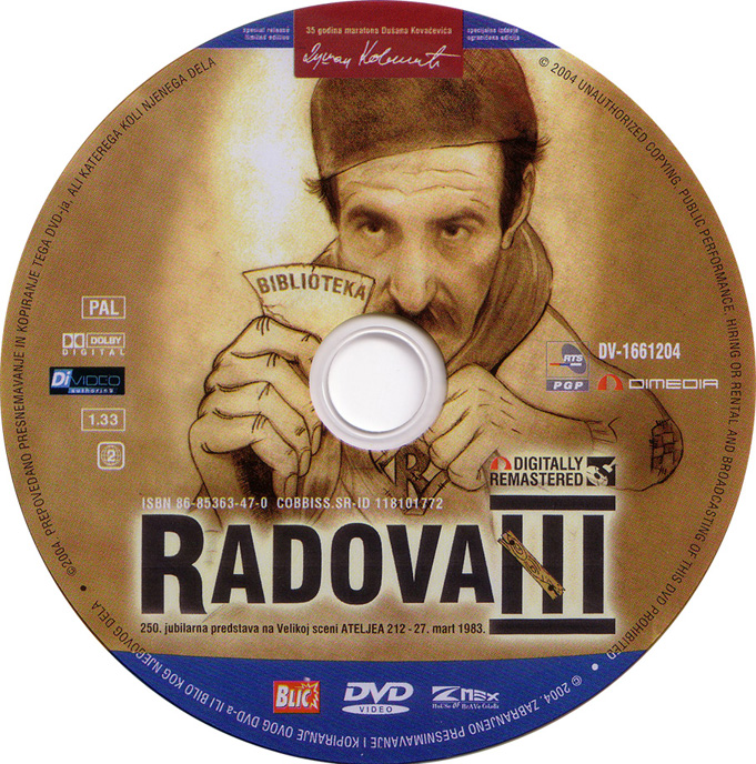 Click to view full size image -  DVD Cover - R - DVD - RADOVAN III - CD - DVD - RADOVAN III - CD.jpg