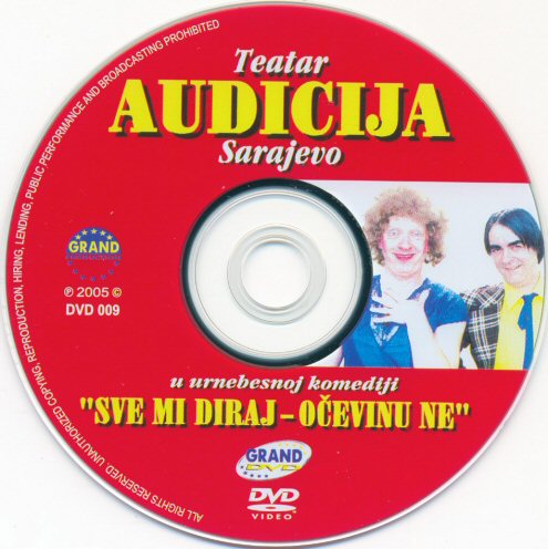 Click to view full size image -  DVD Cover - A - Audicija - sve mi diraj ocevinu ne - cd.jpg - Audicija - sve mi diraj ocevinu ne - cd.jpg