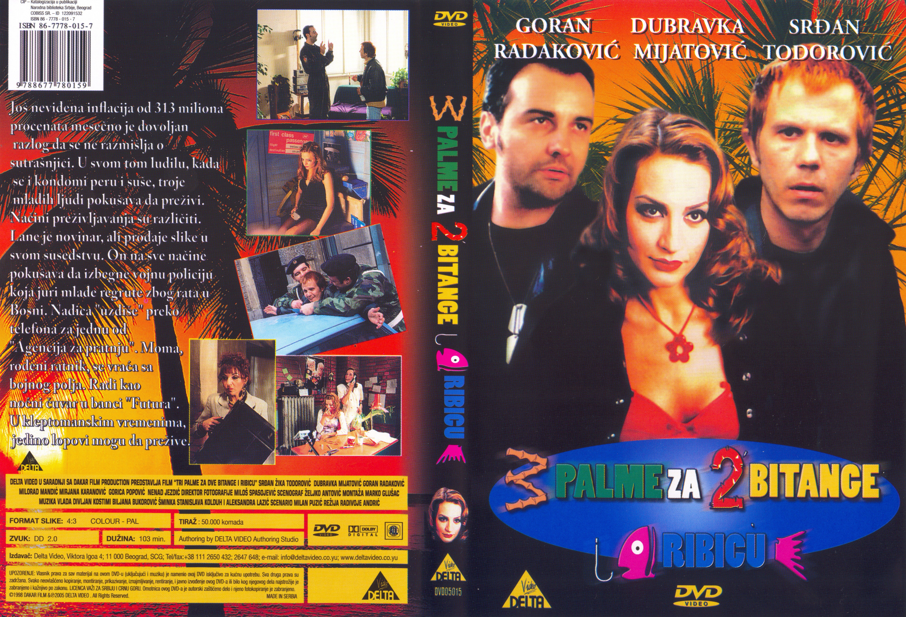 Click to view full size image -  DVD Cover - 0-9 - DVD - 3 PALME ZA 2 BITANGE I RIBICU.jpg - DVD - 3 PALME ZA 2 BITANGE I RIBICU.jpg