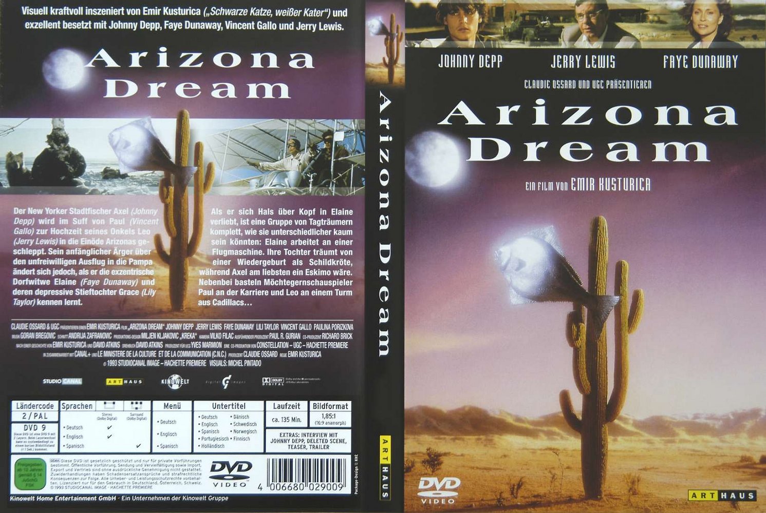 Click to view full size image -  DVD Cover - A - DVD - ARIZONA DREAM.jpg - DVD - ARIZONA DREAM.jpg