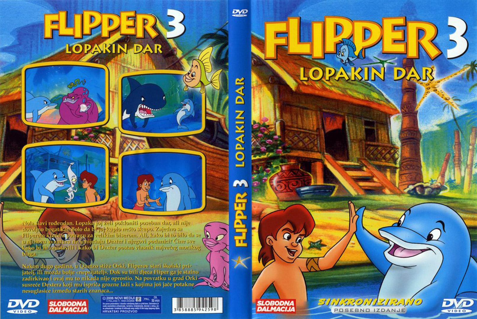 Click to view full size image -  DVD Cover - F - DVD - FLIPPER3.jpg - DVD - FLIPPER3.jpg