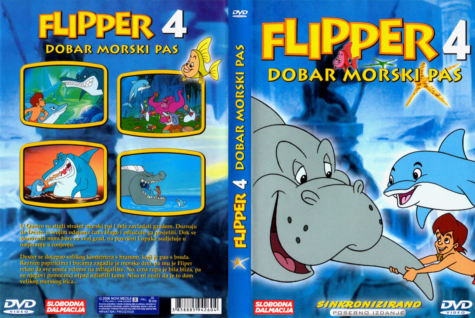 Click to view full size image -  DVD Cover - F - DVD - FLIPPER4.jpg - DVD - FLIPPER4.jpg