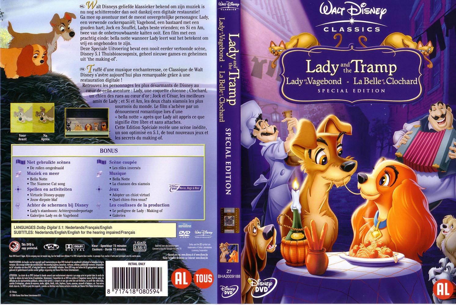 Click to view full size image -  DVD Cover - L - DVD - LADY EN DE VAGEBOND.jpg - DVD - LADY EN DE VAGEBOND.jpg