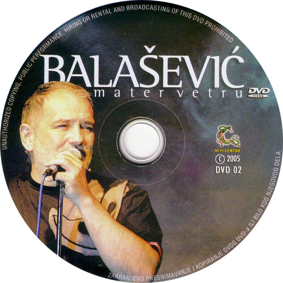 Click to view full size image -  DVD Cover - B - DVD - BALASEVIC - MATER VETRU CD - DVD - BALASEVIC - MATER VETRU CD.jpg