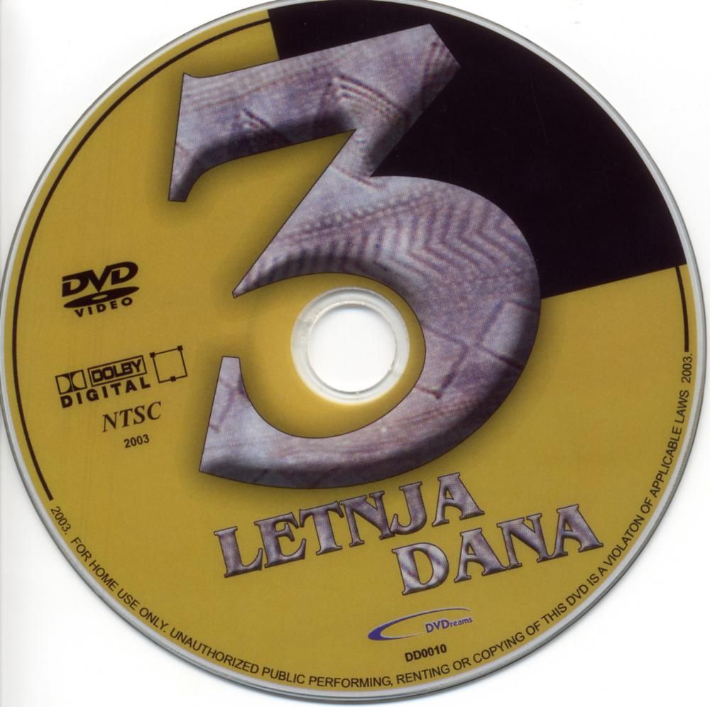 Click to view full size image -  DVD Cover - 0-9 - DVD - 3 LETNJA DANA - CD - DVD - 3 LETNJA DANA - CD.jpg