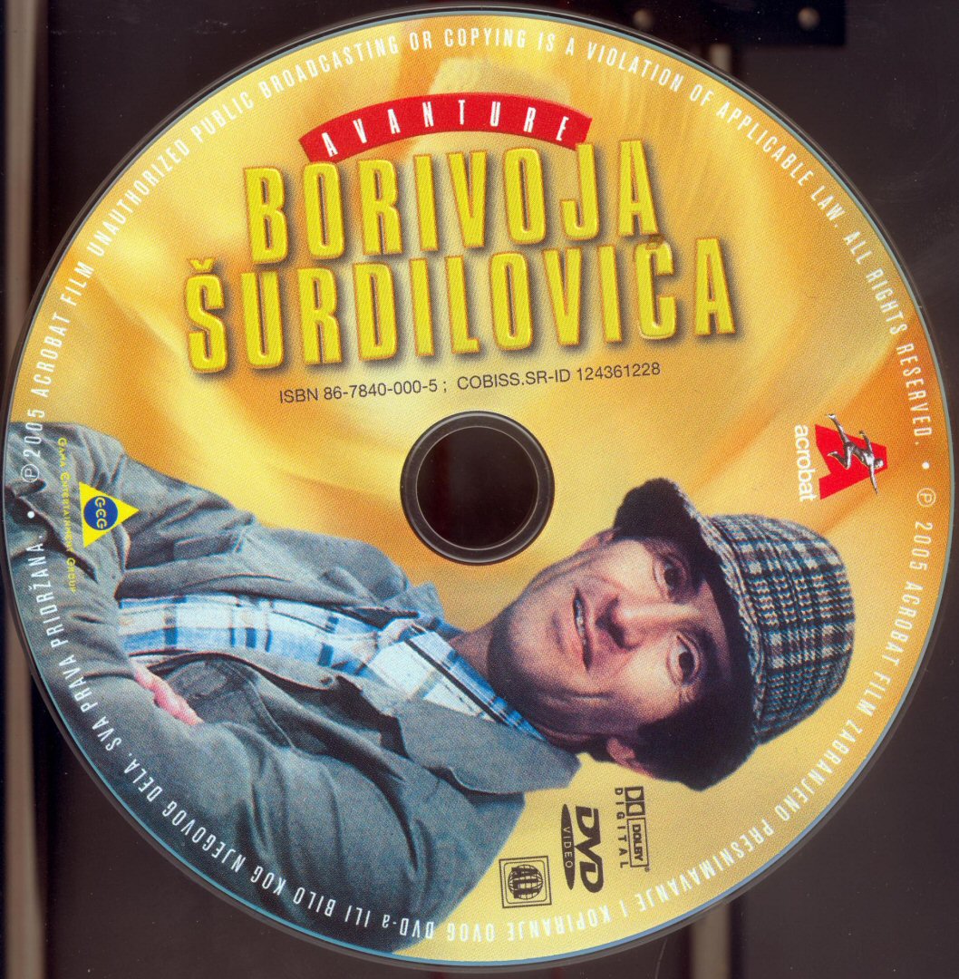 Click to view full size image -  DVD Cover - A - DVD - AVANTURE BORIVOJA SURDOLOVICA - CD - DVD - AVANTURE BORIVOJA SURDOLOVICA - CD.jpg