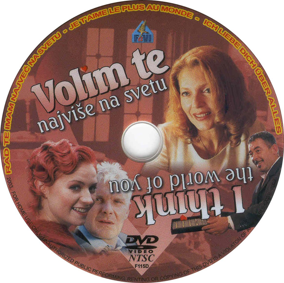 Click to view full size image -  DVD Cover - V - DVD - VOLIM TE NAJVISE NA SVETU - CD - DVD - VOLIM TE NAJVISE NA SVETU - CD.jpg