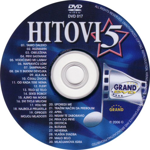 Click to view full size image -  DVD Cover - G - grandhitovino5cd - grandhitovino5cd.jpg